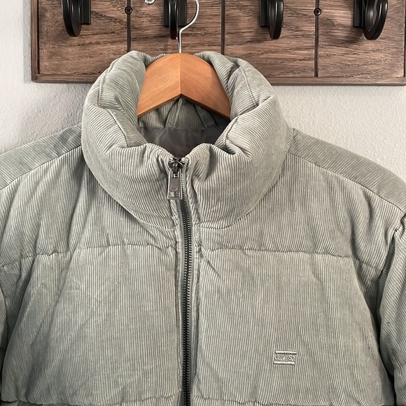 Levi’s Bubble Corduroy Puffer Court Sage Green size XL - Picture 5 of 9